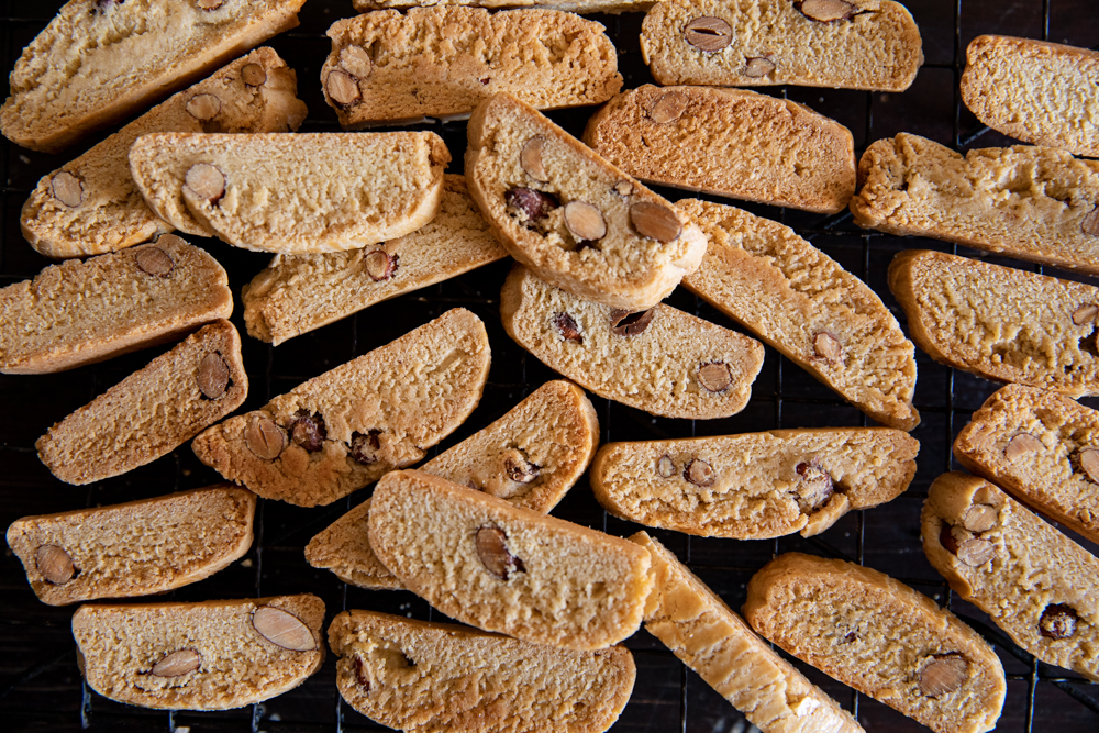 Olive oil is the star of this almond biscotti recipe