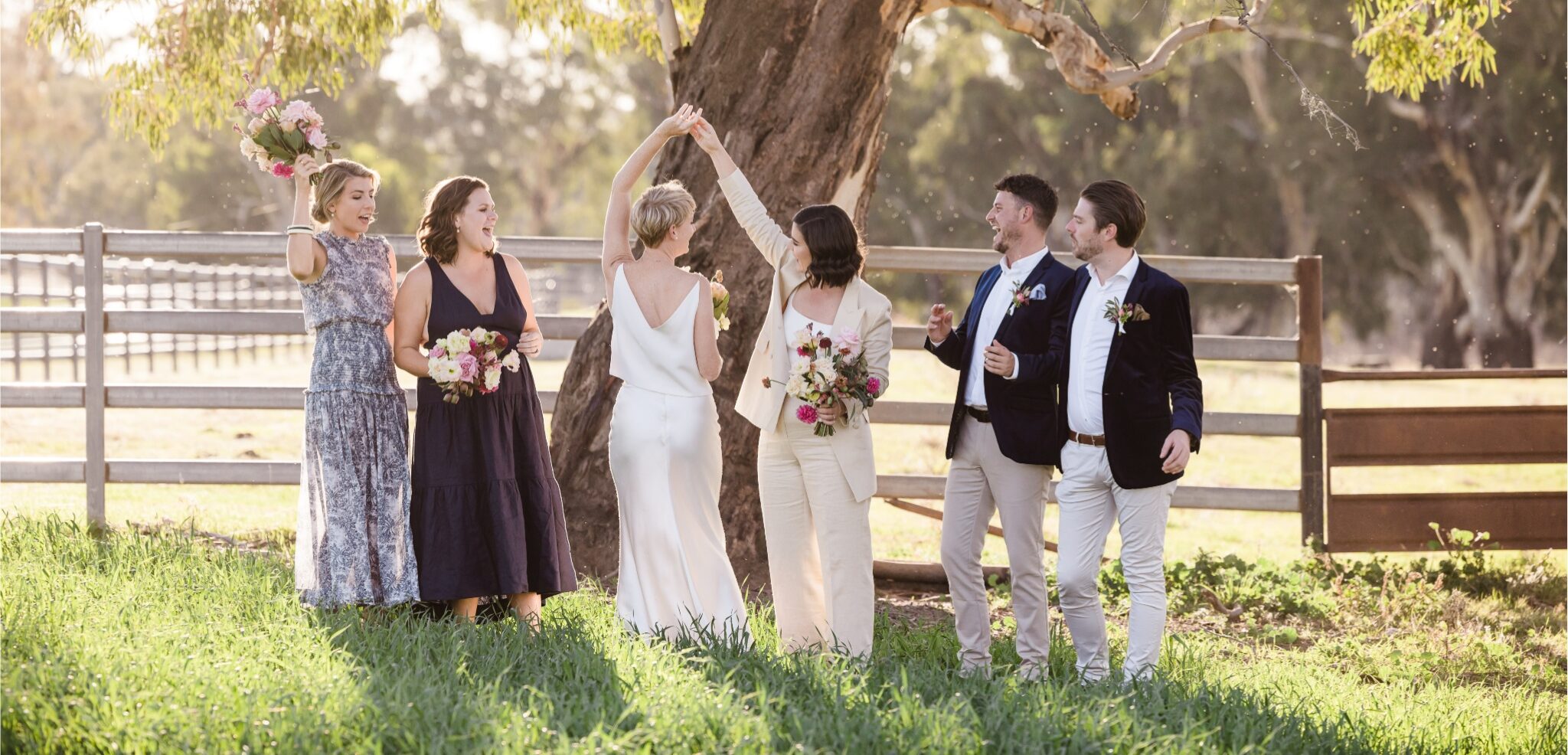 After two proposals and three date changes, Harriet and Amanda finally had their dream wedding