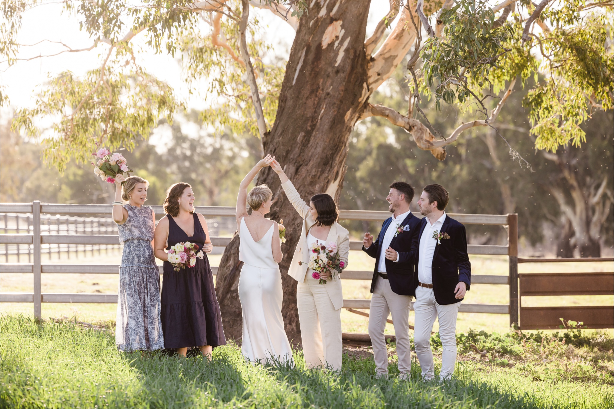 After two proposals and three date changes, Harriet and Amanda finally had their dream wedding