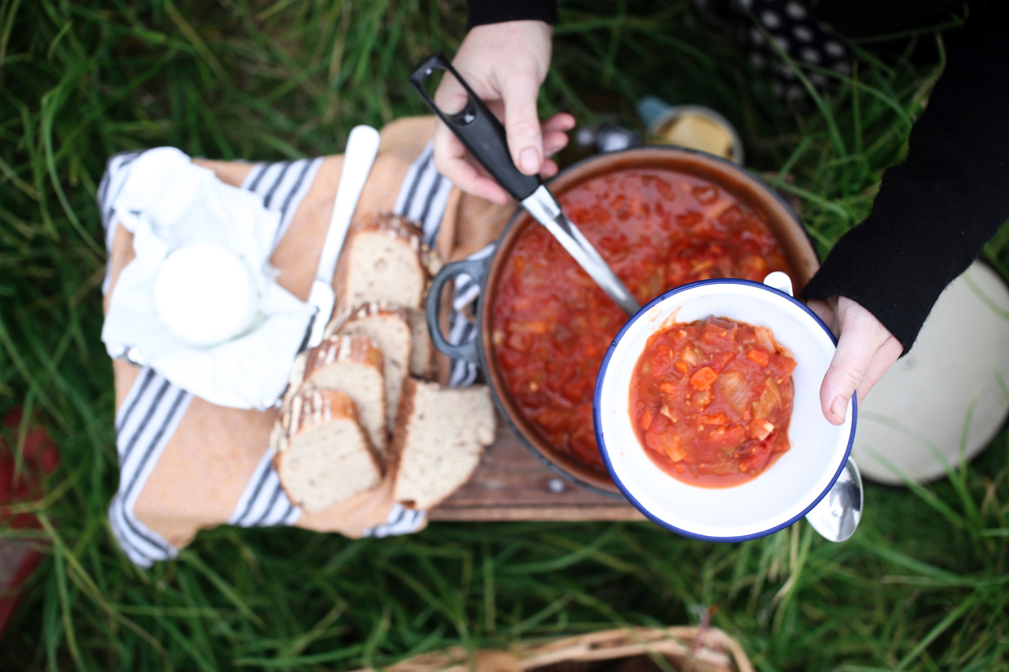 Sophie Hansen's easy tomato and chorizo stew