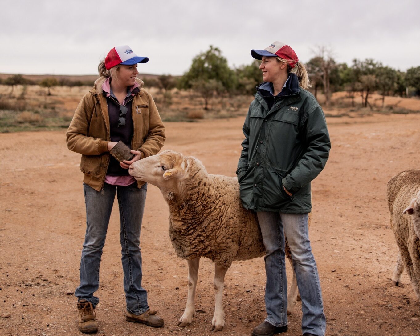 Rachael Hilder and Ellie Oates joined forces to run the family farm