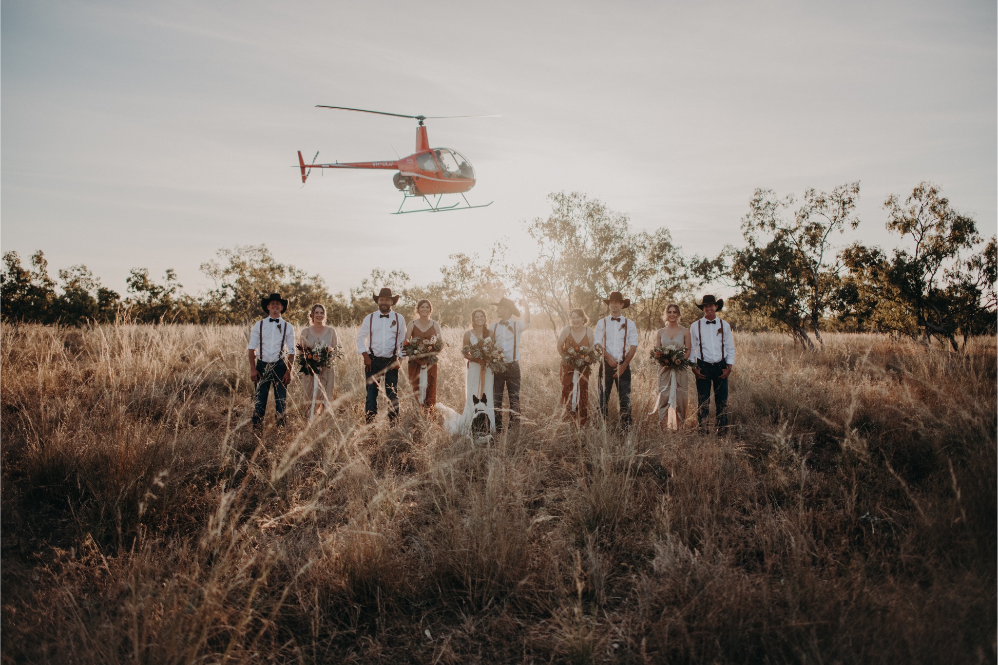 Kate and Jake’s ‘Territory formal’ wedding was a celebration of the place they call home