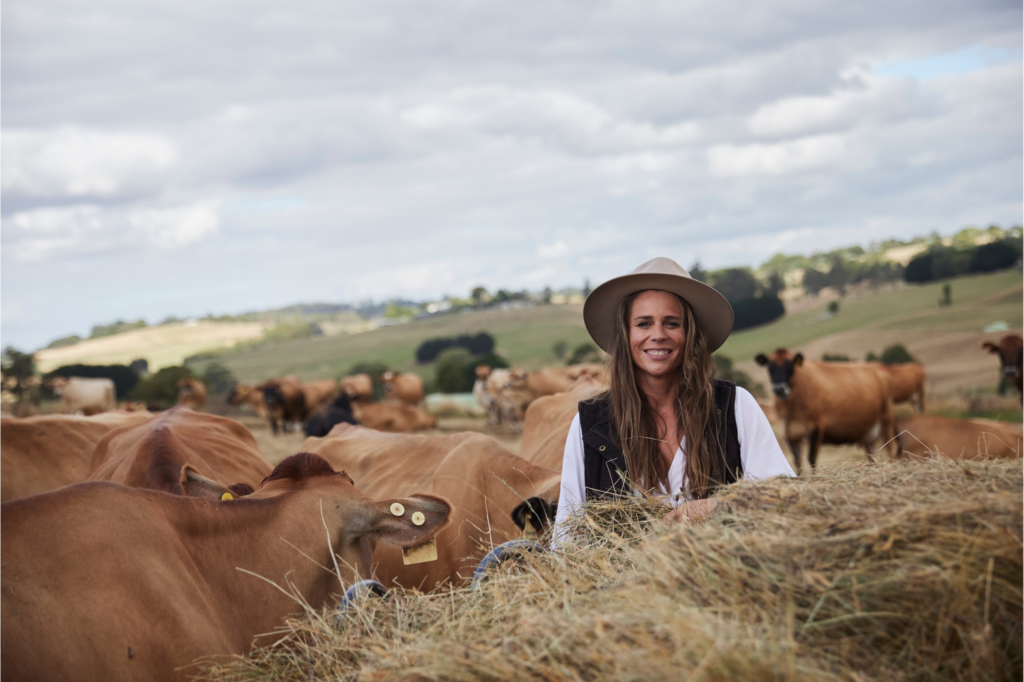 Sallie Jones started Gippsland Jersey after she lost her father to suicide