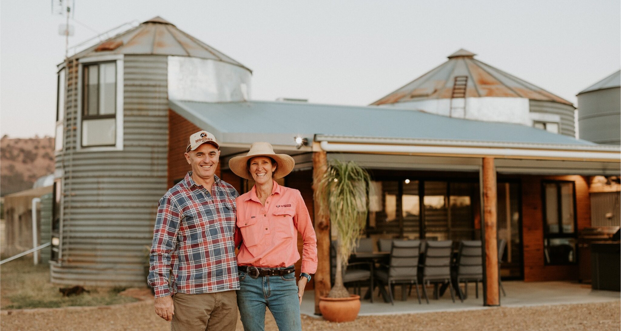 Two old silos have been transformed into a relaxing farmstay just outside of Forbes