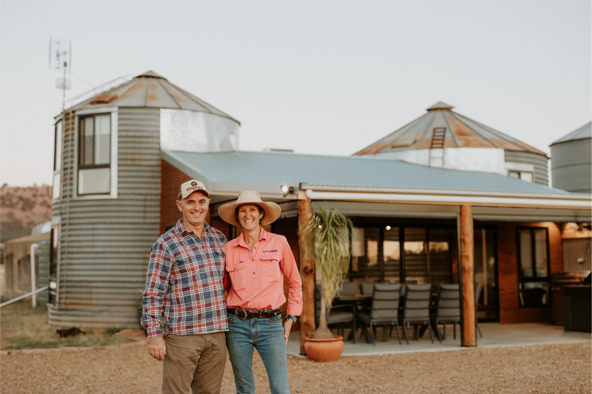 Two old silos have been transformed into a relaxing farmstay just outside of Forbes