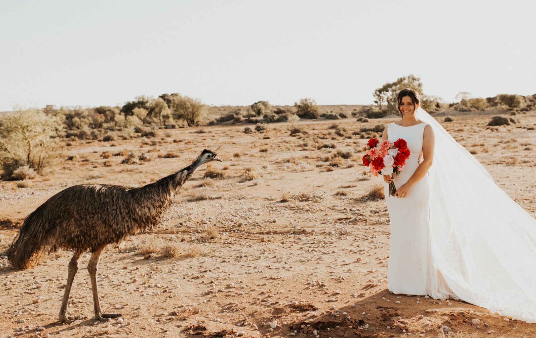 After heavy rain destroyed their wedding plans, Claudia and Michael turned to the town where it all began