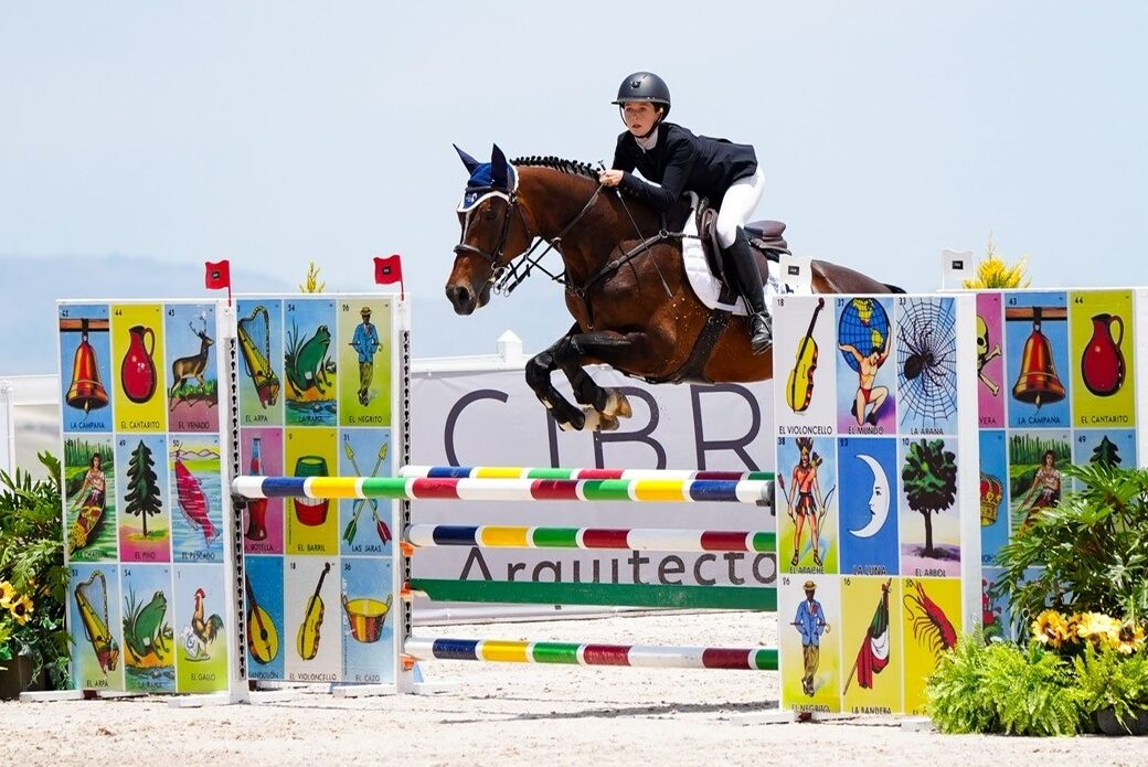 This young equestrian balances high school with international competitions