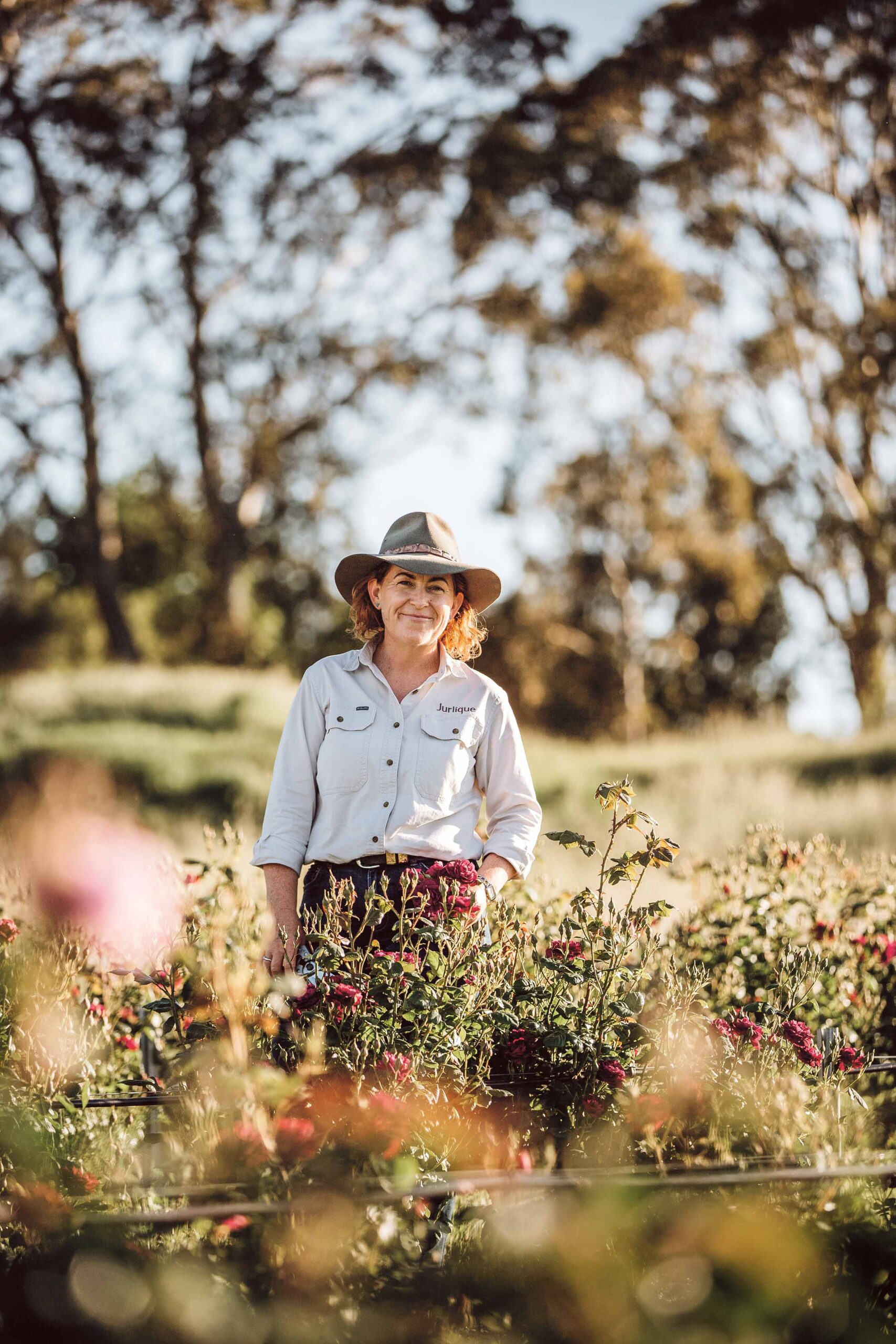 Cherie Hutchinson farms calendula for skincare company Jurlique