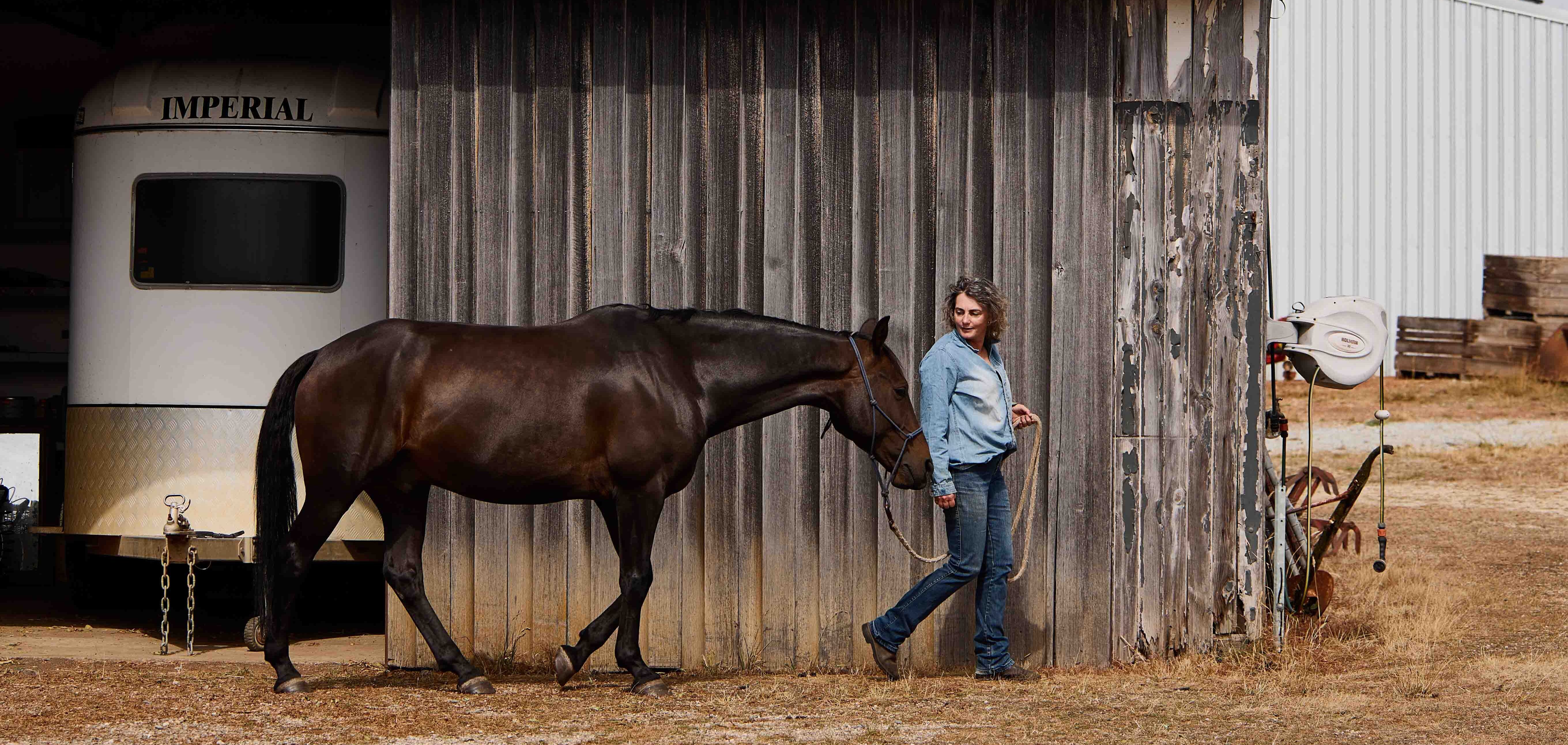 “This is not an ugly photo. It’s a woman who has lived 52 summers, with her horse”